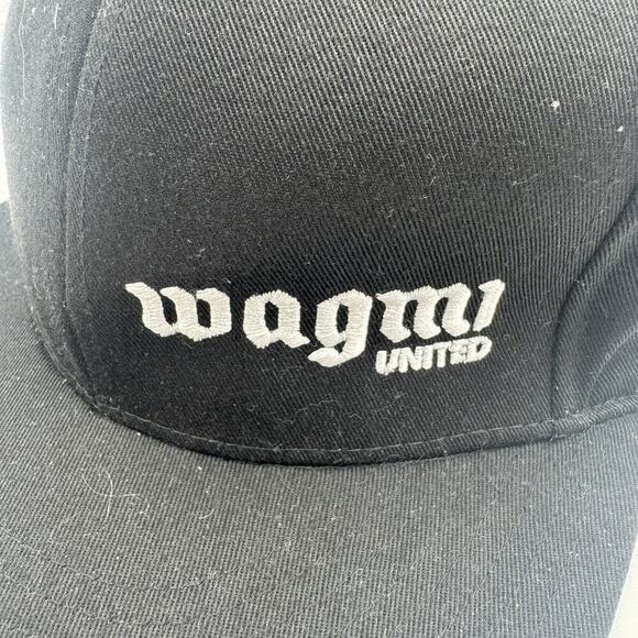 Wagmi United Hat Adult One Size Black Adidas Snapback SnowFro Football Soccer - Picture 2 of 7